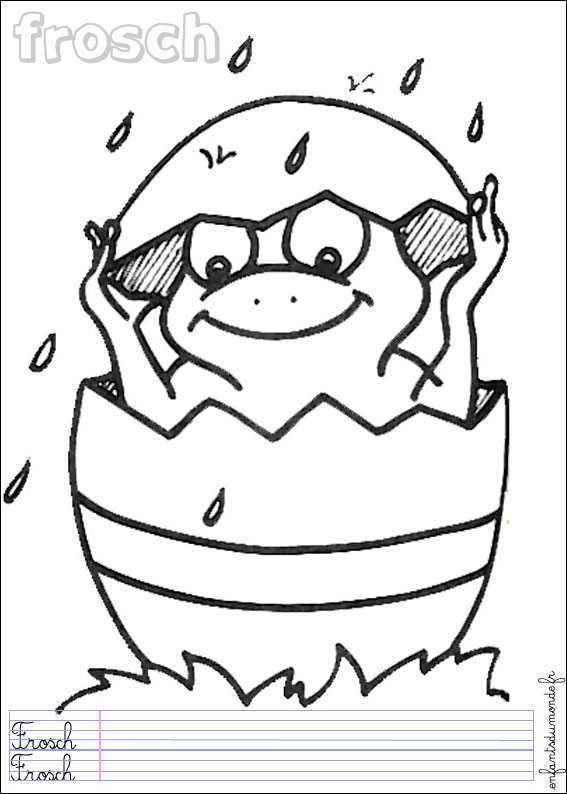 coloriage grenouille 2